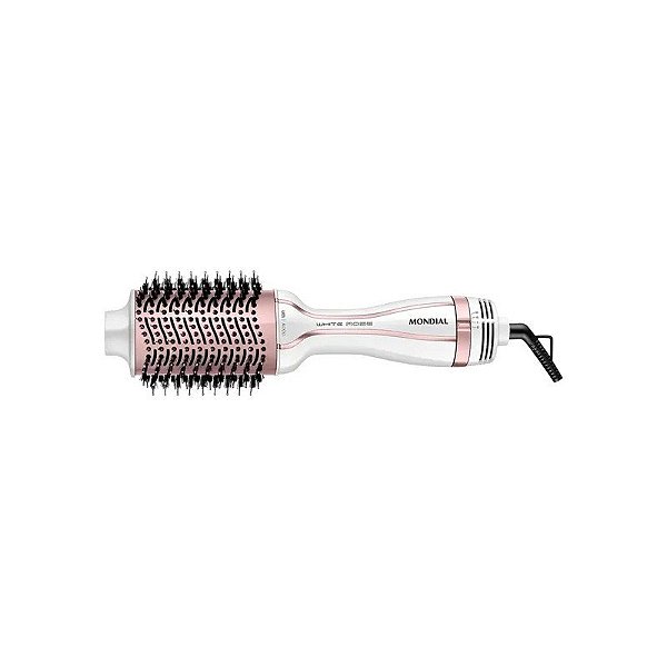 Secador de Cabelo Escova Mondial Line ES-50 3 Em 1 1300 W - Branco/Rosa