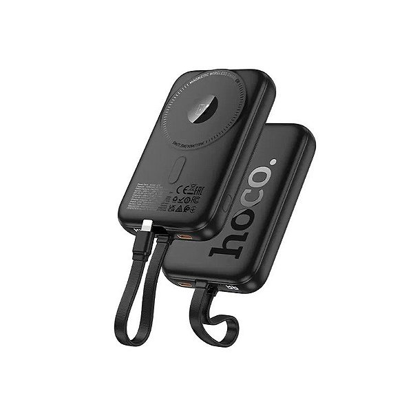 Carregador Portatil Hoco Q35 20W 10000MAH + Cable Lightning - Black