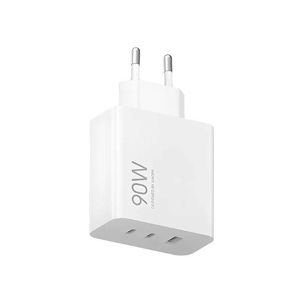 Carregador de Parede Xiaomi Hypercharge MDY-19-Ek USB-C + USB-A 90 W - Branco (Padrão Brasil)