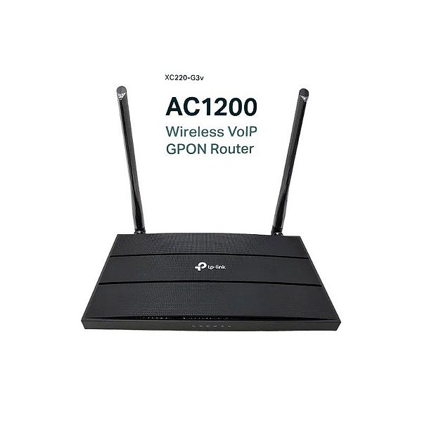 Roteador TP-Link Ont Gpon Wifi Ac XC220-G3V Gigabit Voip SC-Apc