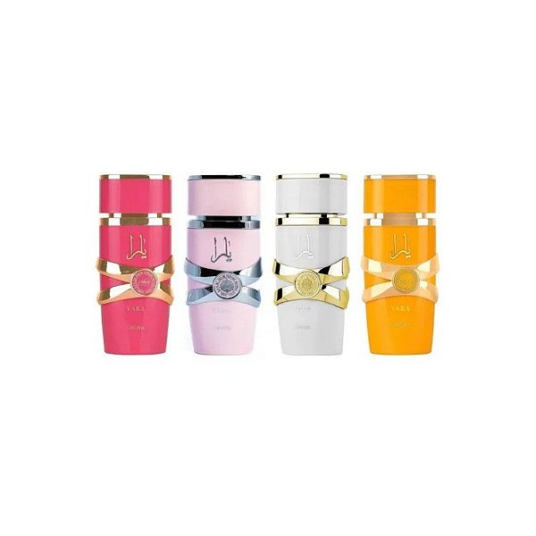 Kit de Perfume Lattafa MY Yara Collection Eau de Parfum Feminino 25ML - (4 Peças)