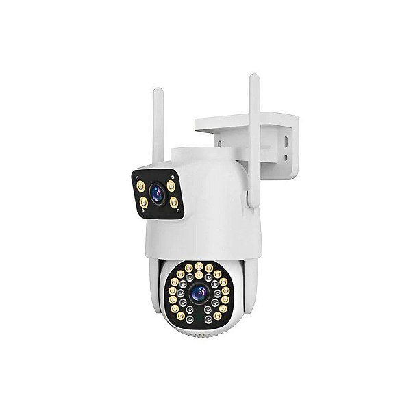 Câmera de Segurança Satellite A-CAM8009D 6MP Wifi - Branco