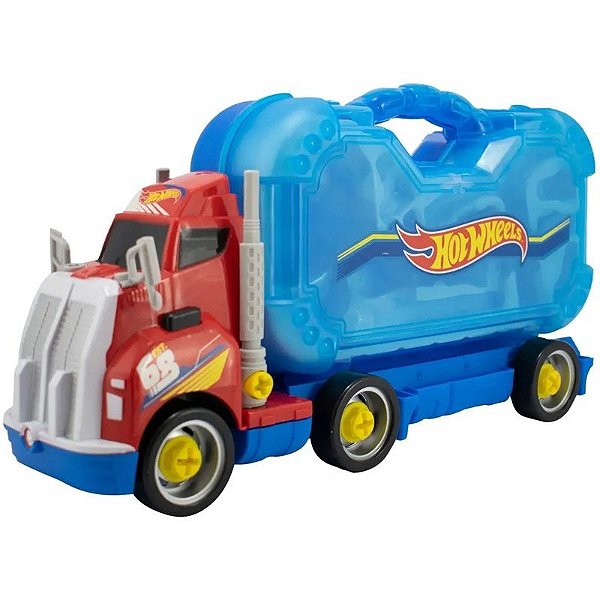 Caminhão Hot Wheels Kit de Ferramentas Luz e Som Construtor Caminhão Fun Max - 8563B