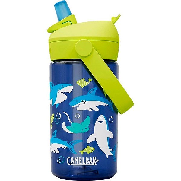 Garrafa Camelbak Thrive Flip Straw Kids 400mL - Tubarões e Raias