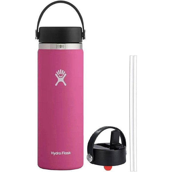 Garrafa Térmica Hydro Flask W20BTS622 591mL + Tampa WFS001 - Rosa
