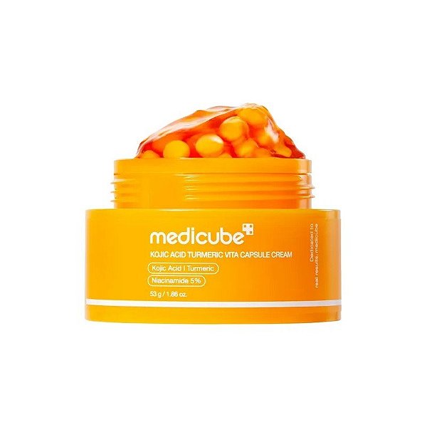 Creme Medicube Ácido Kójico Cúrcuma Vita Cápsula Pote 53G