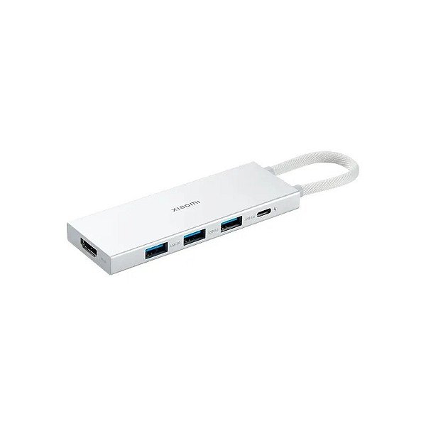 Hub Xiaomi 5-em-1 Tipo-C XMDS05YM BHR8804GL - 5 Em 1 - USB-C - Cinza