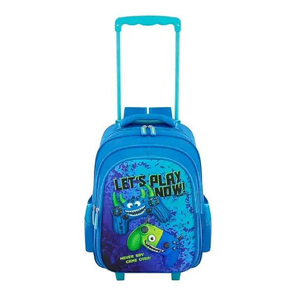 Mochila com Rodas Trendy 30120 - Azul