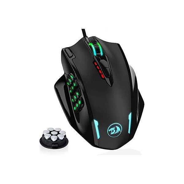 Mouse Redragon Impact Gaming M908 RGB 18 Botões