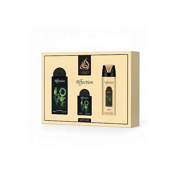 Perfume Lattafa Pride Kit Afeto + Spray Edp Unissex - 100ML/20ML/200ML