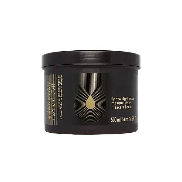 Máscara Capilar Dark Oil Sebastian 500ML Tratamento Capilar Profundo