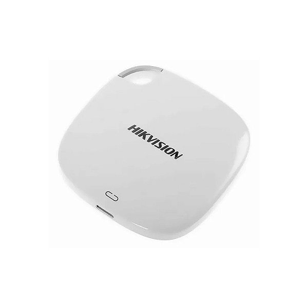 Disco SSD Externo HD Hikvision 256GB USB-C 3.1 HS-ESSD-T100I Branco