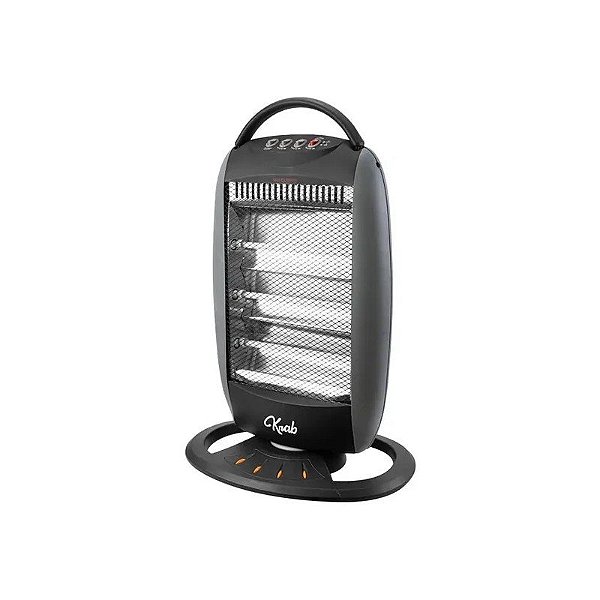 Aquecedor Krab KBE01200 1.200 Watts com Termostato Ajustável 127V ~ 60Hz - Cinza/Preto