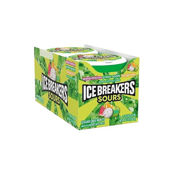 Bala Ice Breakers Sour Melancia Caixa 8X42G