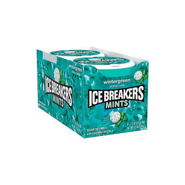 Bala Icebreakers Wintergreen Caixa 8X42G
