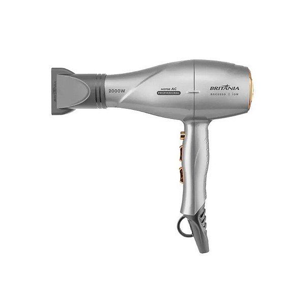 Secadora Britania BSC2050 Motor Ca 3 Temperaturas/2 Velocidades/2000 W/220 V - Prata