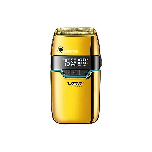 Máquina de Barbear VGR V-350 Barbeador Shaver Dig/Rec/LCD