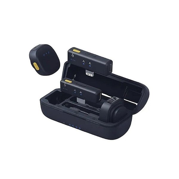 Microfone sem fio Satellite A-MK204 para celular - Preto