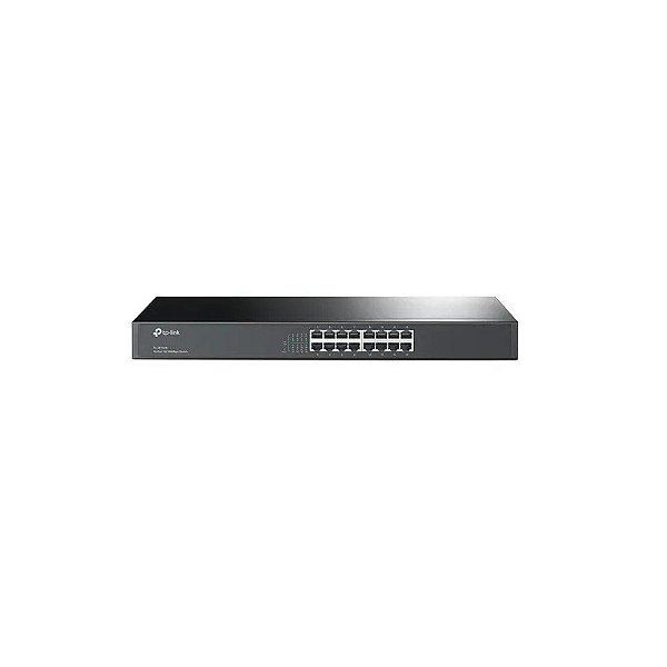 Hub de switch TP-Link 16P TL-SF1016 10/100MBPS para montagem em rack