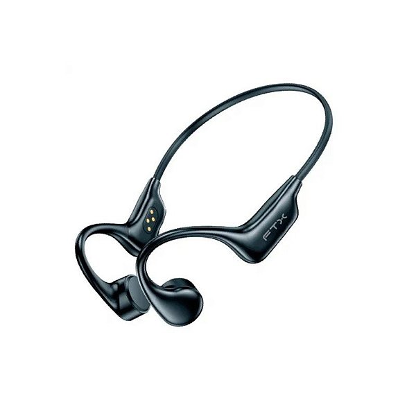 Fone de ouvido BT FTX E09S-BK BT/Mic/Touch/IPX8 Preto 124733