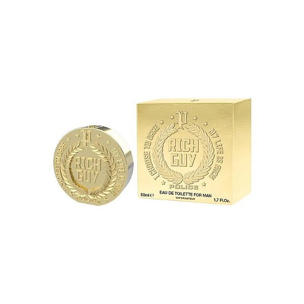 Perfume Policial Homem Rico - Água de Colônia - Masculino - 50ML