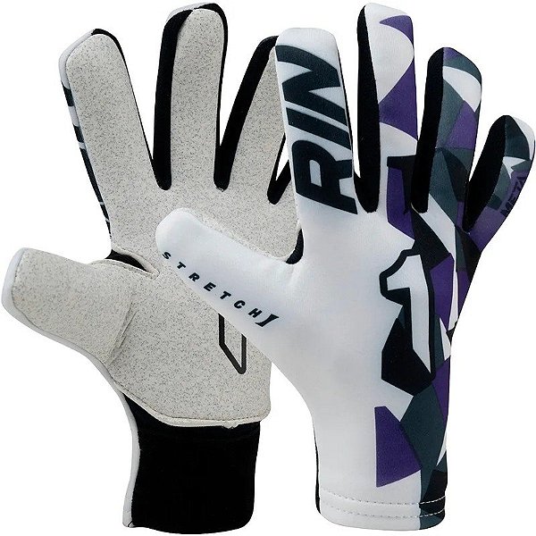 Luva para Goleiro Rinat Meta Tactik Gk As AD - Branco/Roxo