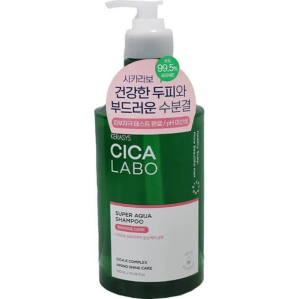 Xampu Kerasys Cica Labo Super Aqua - 750mL