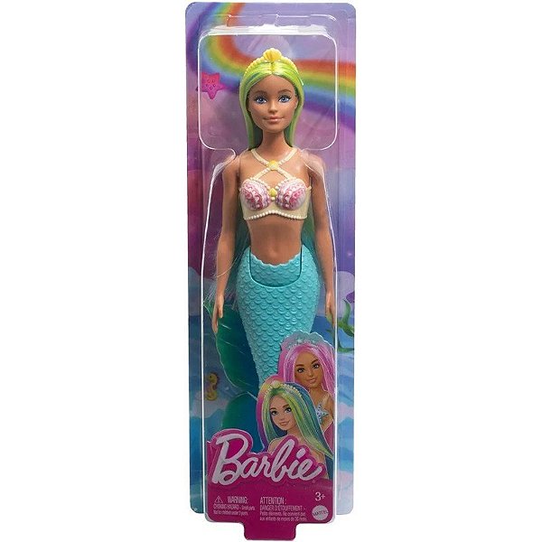 Boneca Barbie Sereia Mattel - HRR03