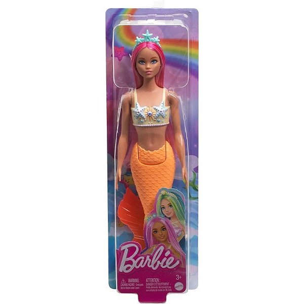 Boneca Barbie Sereia Mattel - HRR05