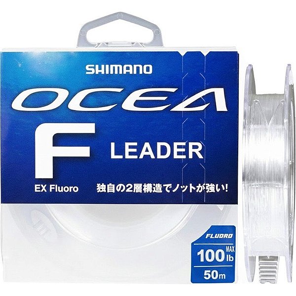 Linha de Monofilamento Shimano Ocean F EX Fluoro Leader 100lb 50m