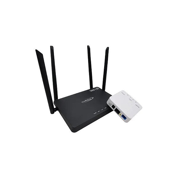 Kit GPON AN5506-01A + Iuron AC Wi-Fi 6 (53323+69561) com Controle Remoto