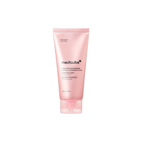Sabonete Facial Medicube PDRN Pink Glutathione Cápsula de Limpeza Espuma 120g