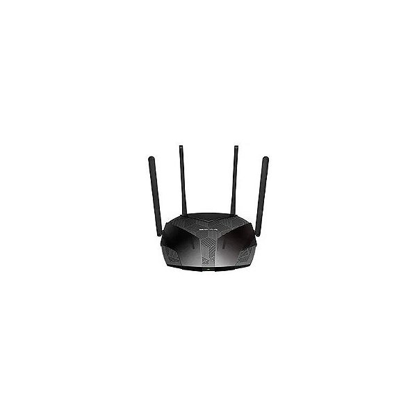 Roteador Mercusys MR80X AX3000 Banda Dupla / 2.4GHz / 5GHz / Wi-Fi 6 / 4 Antenas - Preto