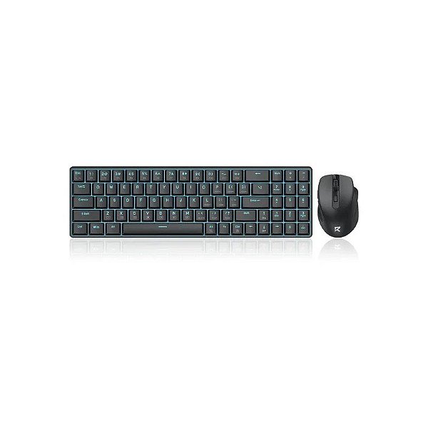 Teclado Redragon + Mouse BS-8773 Wireless Mecânico Redragon Preto