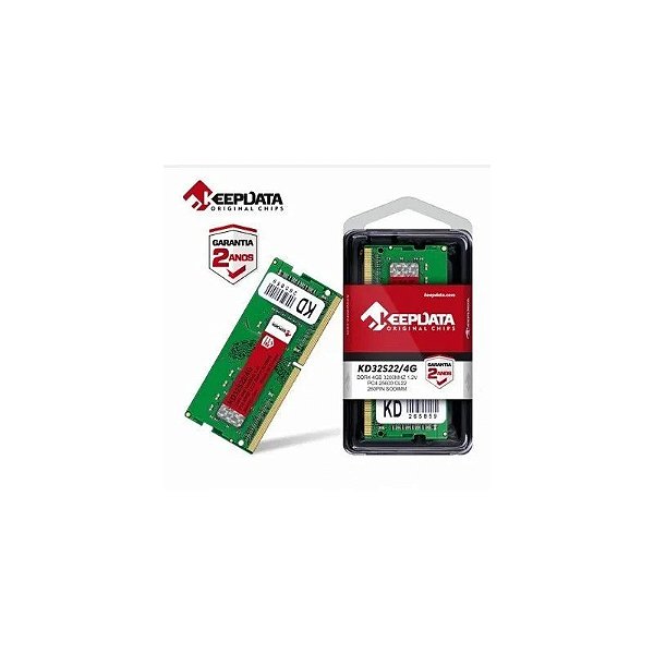 Memória Notebook DDR4 4GB 3200 Keepdata KD32S22/4G