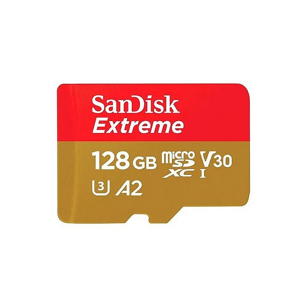 Cartão de Memória Micro SD Sandisk Extreme 128GB 160MBS - SDSQXA1-128G-GN6MA