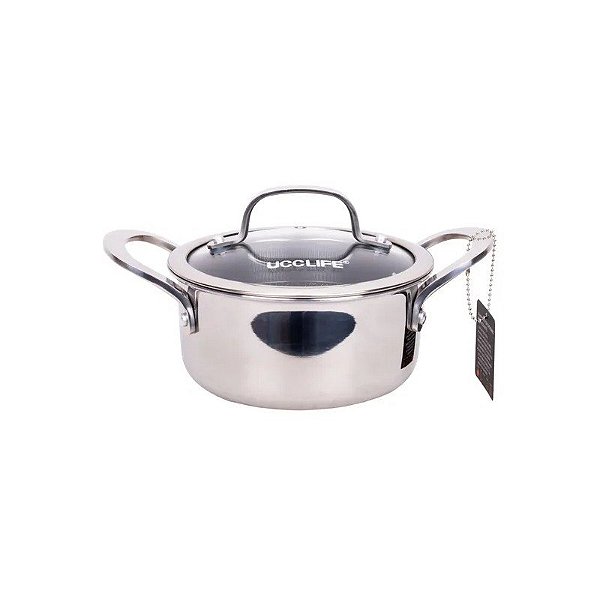 Panela de Aço Inoxidável Ucc Life de 16 cm