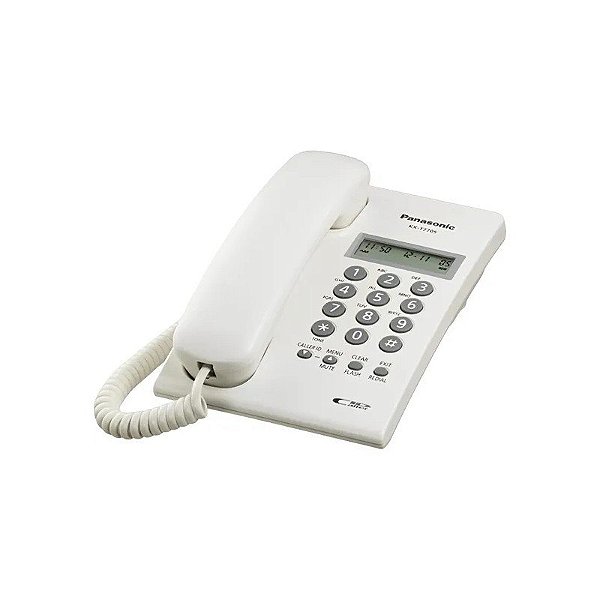 Telefone com Fio Panasonic KX-TSC73 - Branco
