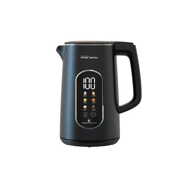 Jarra Elétrica Electrobras Prime Digital EBJE-10 - 1.7L - 1200W - 110V/60Hz - Preto