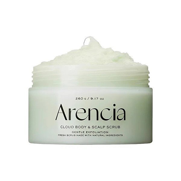 Esfoliante Corporal e Capilar de Sal Marinho Arencia Fresh Cloud Body & Scalp Scrub French - Hortelã e Lírio 260G