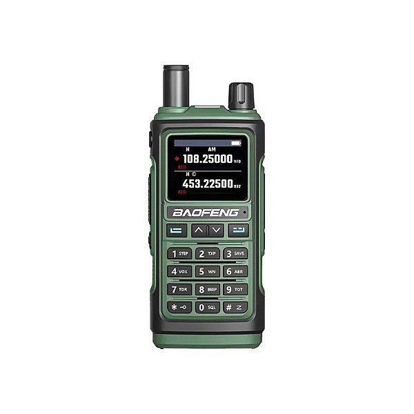 Rádio Walkie Talkie Baofeng UV-17M - 15 KM - 999 Canais - Verde
