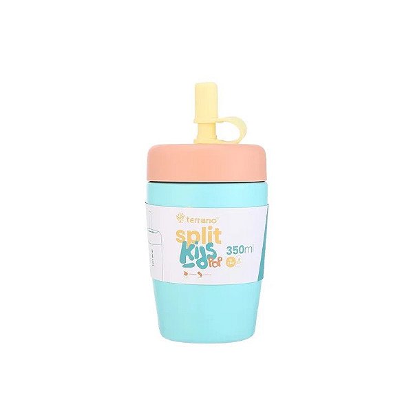 Copo Térmico Terrano Split Kids Pop - 350ML - Azul Claro
