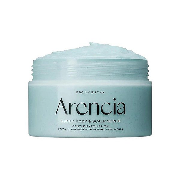 Esfoliante Corporal e Capilar de Sal Marinho Arencia Cloud French - Menta & Lírio 260G