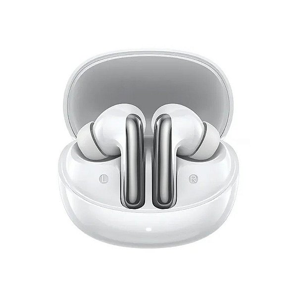Fone de Ouvido Sem Fio QCY Melobuds N60 BH25HT19A com Cancelamento de Ruído Ativo - Branco/Prata