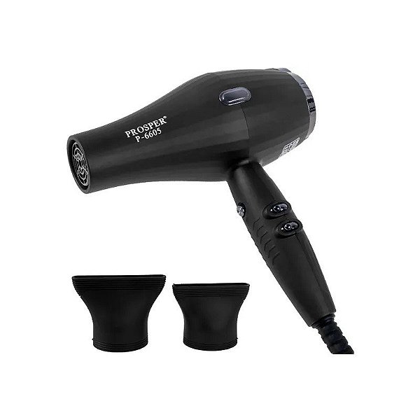 Secador de Cabelo Prosper P-6605 8.000 Watts 220 - 240 V ~ 50/60 HZ - Preto