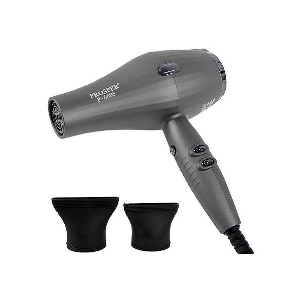 Secador de Cabelo Prosper P-6605 8000 Watts 110V - 120 V~ 50/60 Hz - Cinza