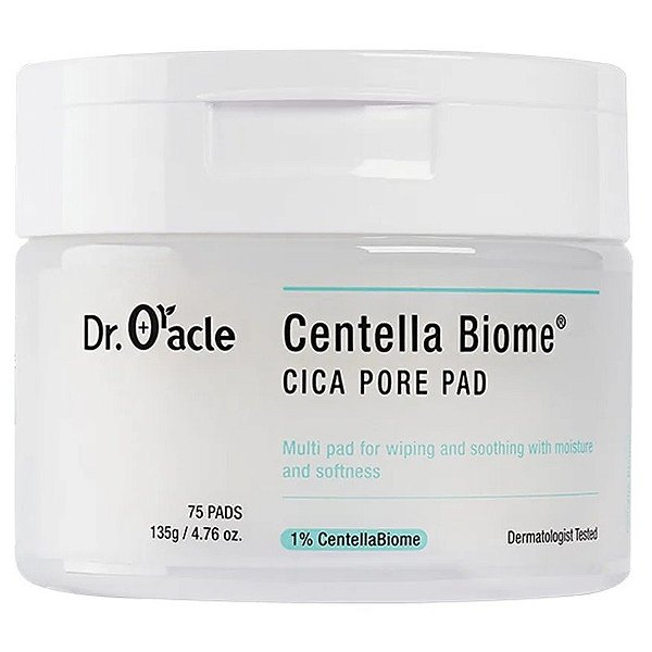 Toallete de tratamento Dr. Oracle Centella Biome Cica Pore Pad - 135g