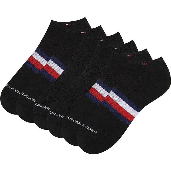 Meias Tommy Hilfiger THM233NS03 001 - Masculina (3 Pares)