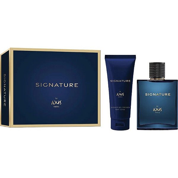 Kit Perfume Axis Signature EDT 100mL + Gel de Banho 100mL - Masculino