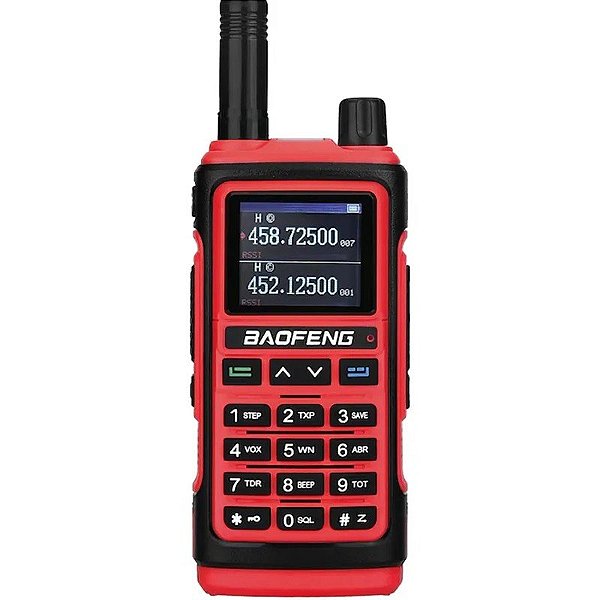 Rádio Dual Band Walkie Talkie Baofeng UV-17M (Unidade) - Vermelho